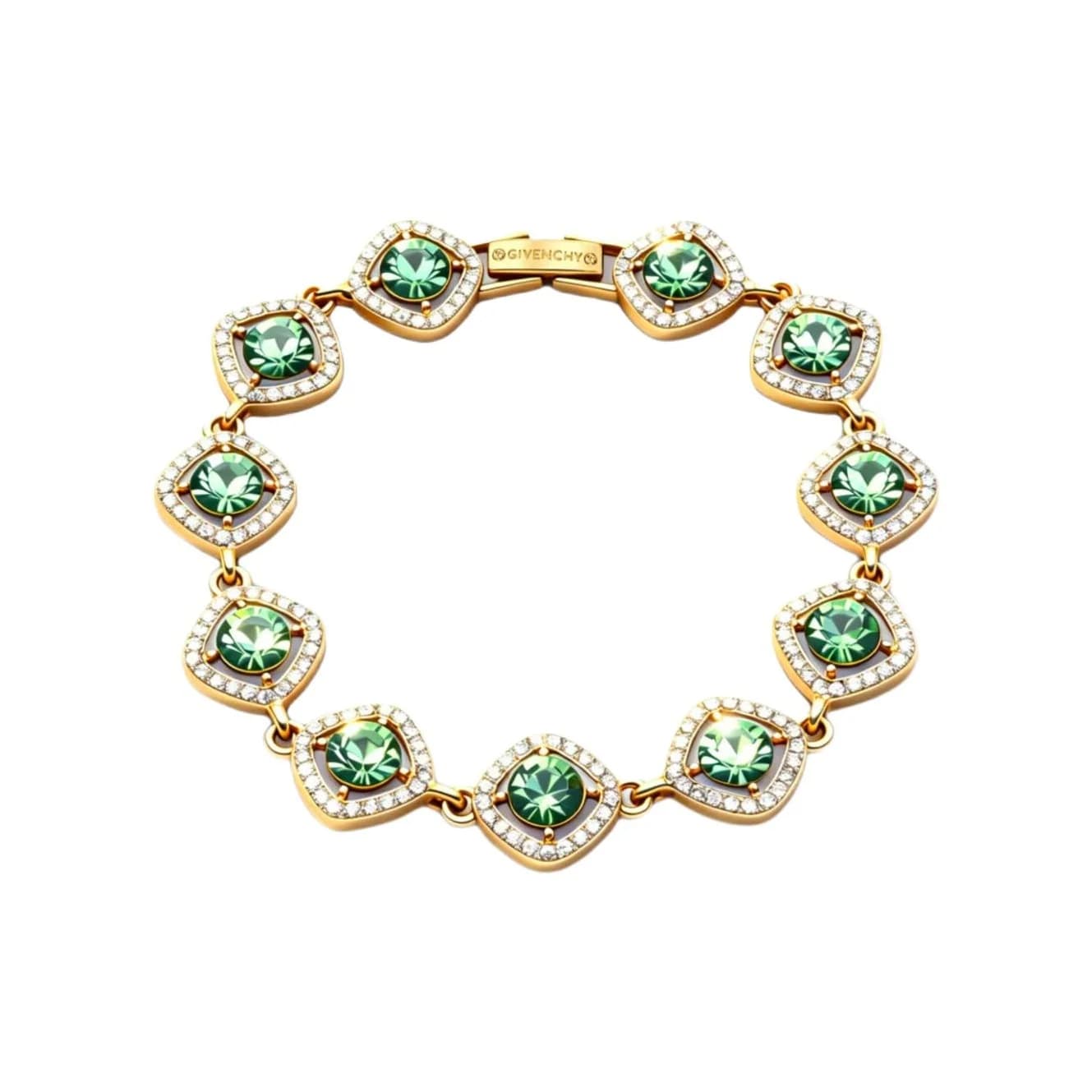 Braccialetti Givenchy unisex oro/verde 07B00376