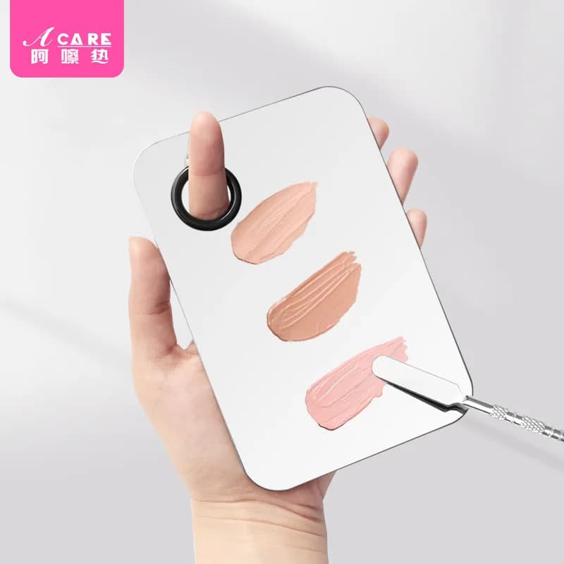 Palette A1P39-Easy to use liquid foundation palette makeP39-up knife stick portable perforated makeup artist color