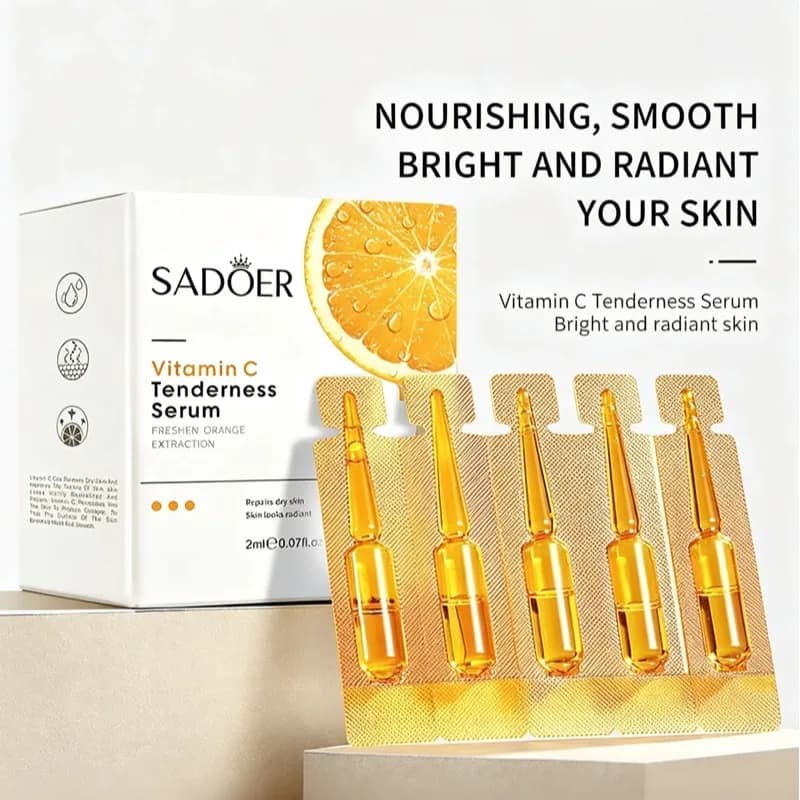 20PCS Vitamin C Face Serum Deep Hydrating Moisturizing Essence Nourishing Repairing Dry Skin Care