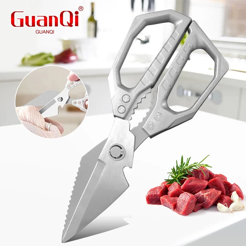 Forbici da Cucina Multifunzionali per Carne, Pesce, Pollo, Verdure e Alimenti Vari