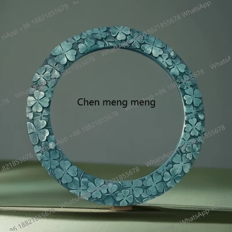 Specchio per il trucco in stile mediterraneo, specchio da parete per bagno, specchio da ingresso, specchio decorativo da appendere a parete con quadrifoglio