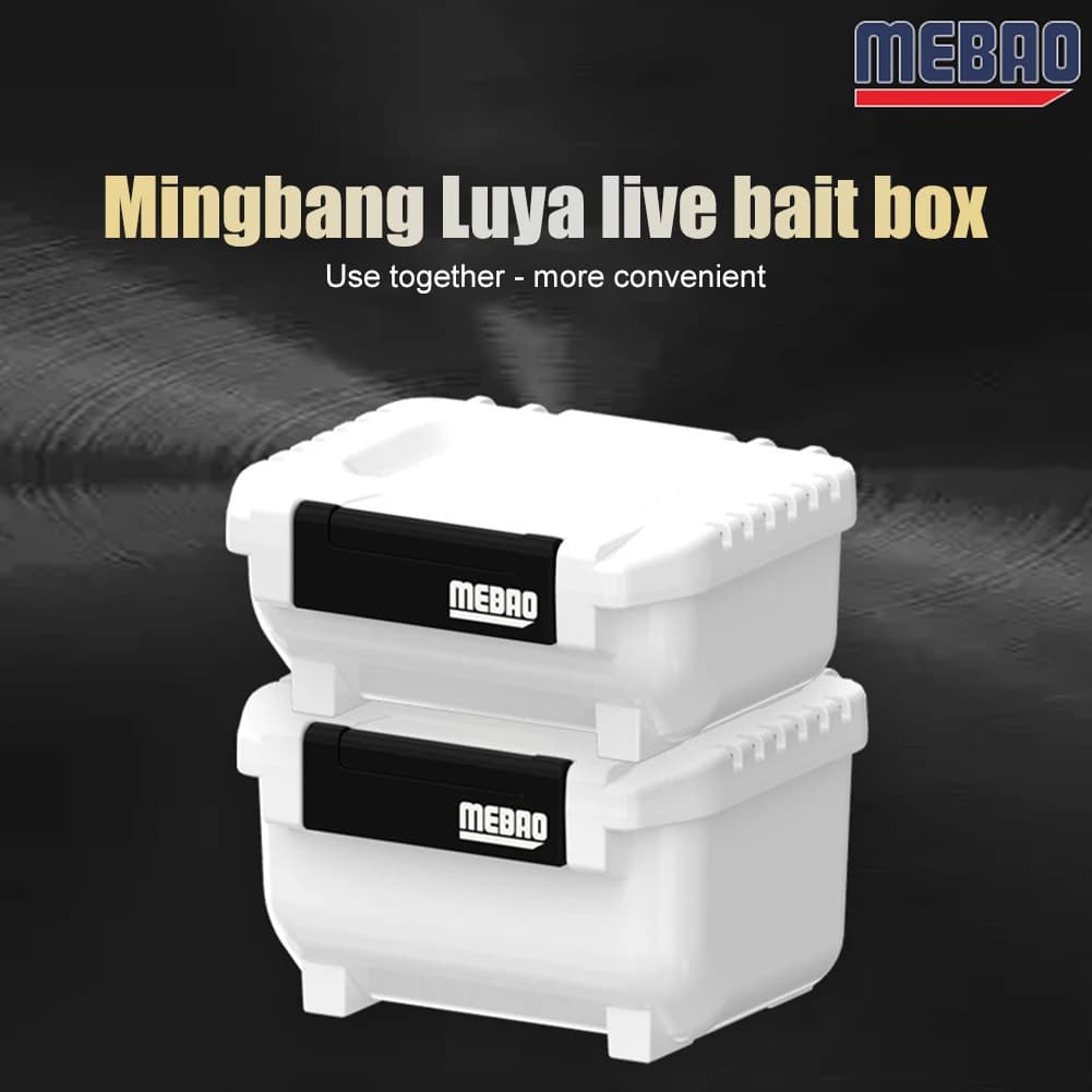 MEBAO Fishing Equipment Boxes, Multifunction Plastic Container for Living baits, Removable, for Open Fishing Accessories