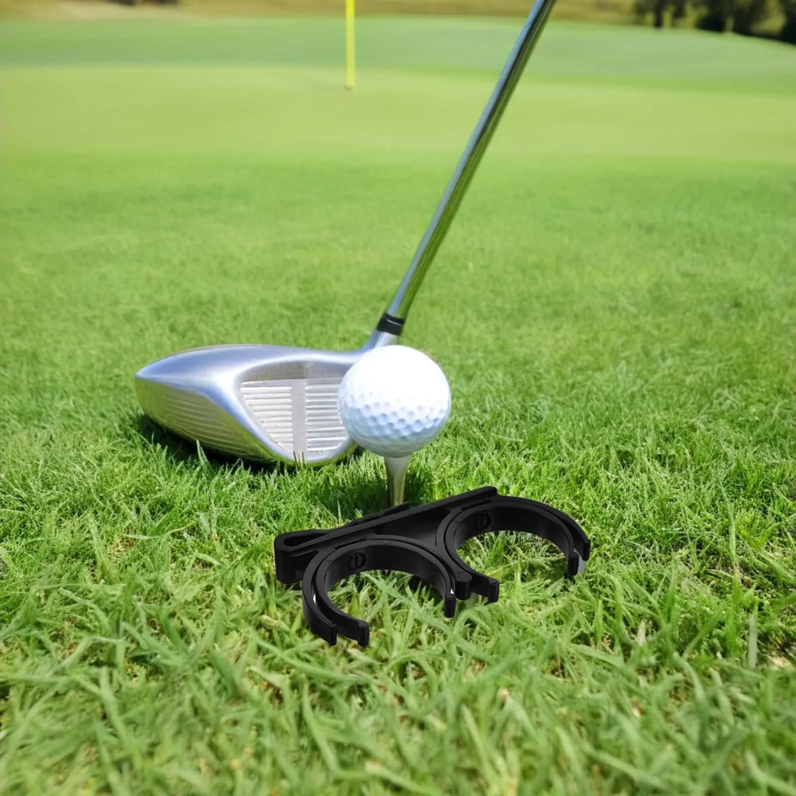 5Pcs Portable Golf Ball Holder Rotatable Clip Grip Sturdy Material for Outdoor Indoor Golf Practice Training