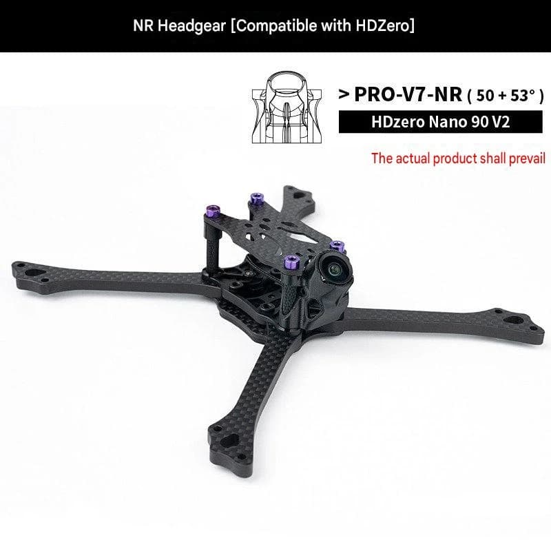 BCROWFPV PRO-V7 5-inch racing drone frame with T800 carbon fiber plate for 5 Inch DIY Drone