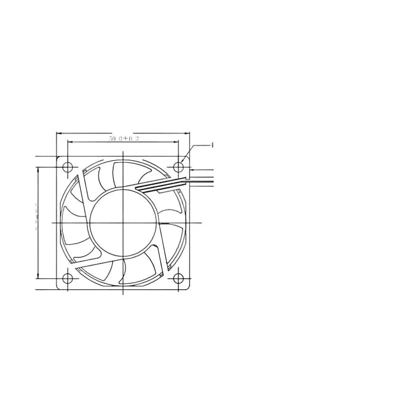 Original 6020 12V 2.0W Cooling Fan for HZDO KF0620BIMG 6cm 2-Wire High Airflow DC Fan