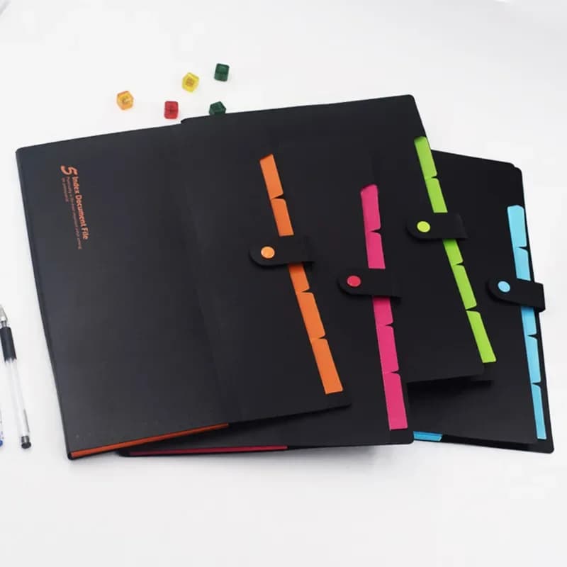 New Multi‑layer A4 PP Plastic Expanding File Folder Multi‑function Document Storage Bag Business Office Paper Organizer Supplies