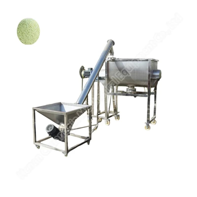Miscelatore per Detersivo in Polvere 500L, Mixer a Nastro, Caricatore a Ruote