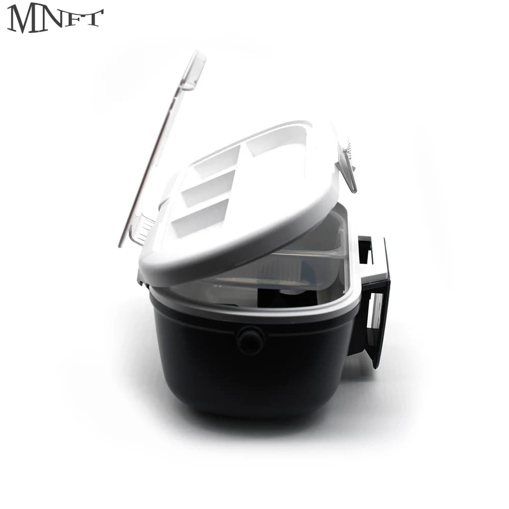 MNFT 1 pz lombrico conservation box live isolation fishing gear bag for equipment with belt