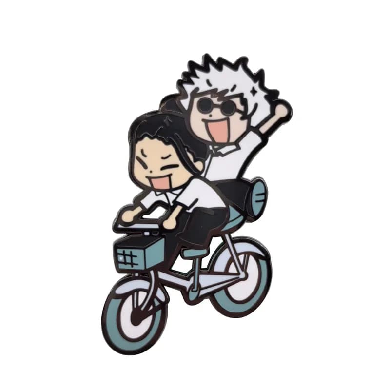 Jujutsu Kaisen Anime Brooch Figure Metal Chain Badge pendant Costume Backpack Decorative Accessory Cosplay Party Gojo Satoru