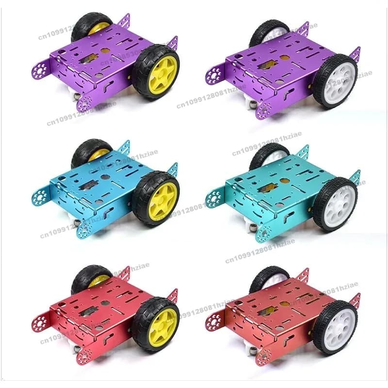 Kit Smart Car in lega di alluminio 2WD, kit telaio in metallo per auto robot, adatto per Arduino.