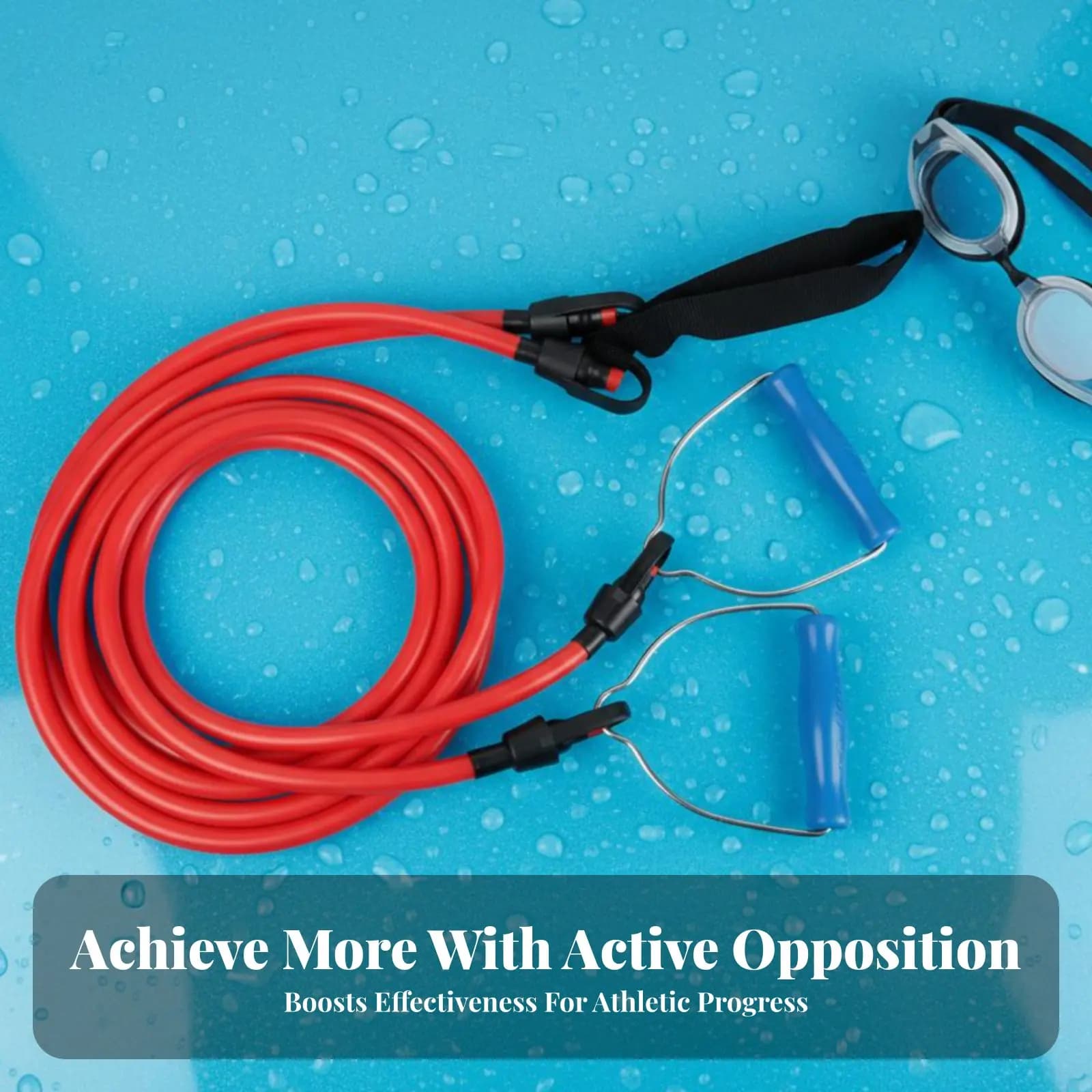 Elastic Band for Swimming, Silicone Resistance for Throne Enhancement, Water Resistance, Different Specifications