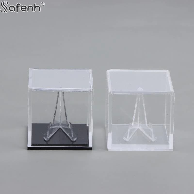 Espositore per plettri da chitarra in acrilico con supporto, custodia trasparente per plettri e gioielli, porta accessori per chitarra