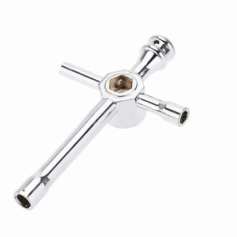 RC 1/10 in lega di alluminio grande chiave a croce esagonale dado presa chiave 5.5mm 7mm 8mm 10mm 17mm S118 per HSP modello di telecomando strumenti per auto