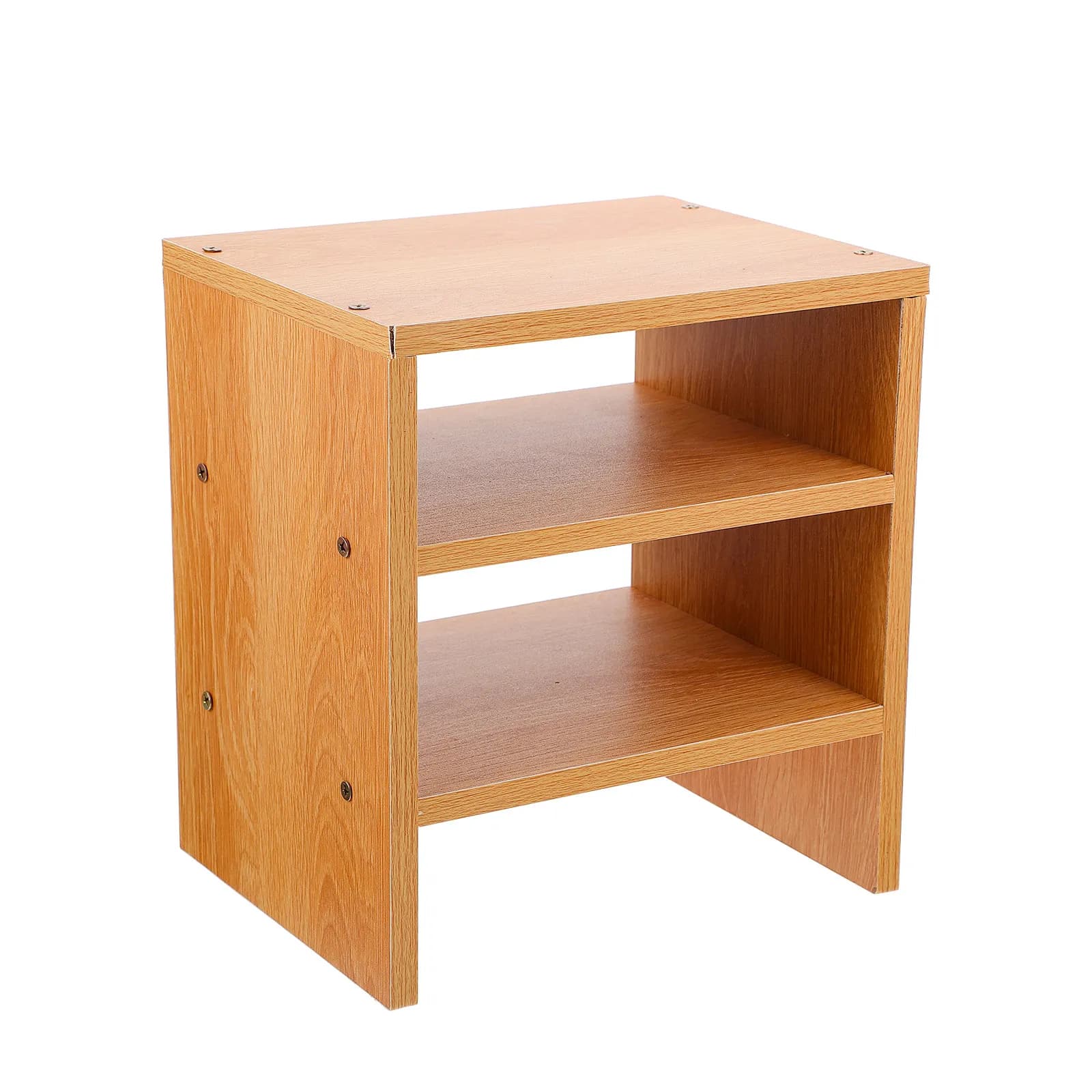 Organizer da Scrivania in Legno, Mobiletto Minimalista Multi-Livello Salvaspazio per Ufficio e Casa