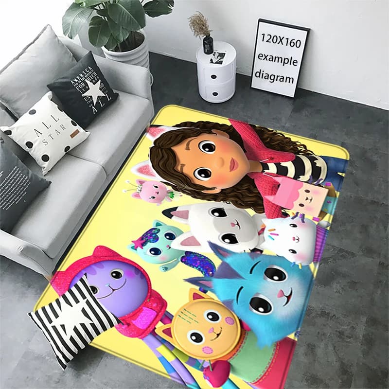 Door Mats Interior Foot Rug Gabbys Dollhouse Welcome Floor Mat for Entryway Soft Hallway Carpet Kitchen Rugs Fluffy Home Decor