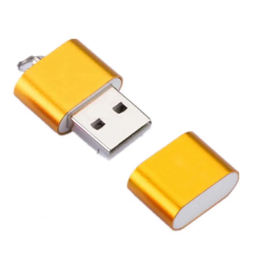 Nuovo lettore di schede Mini Micro USB Lettore di schede Mini TF in lega di alluminio ad alta velocità per laptop