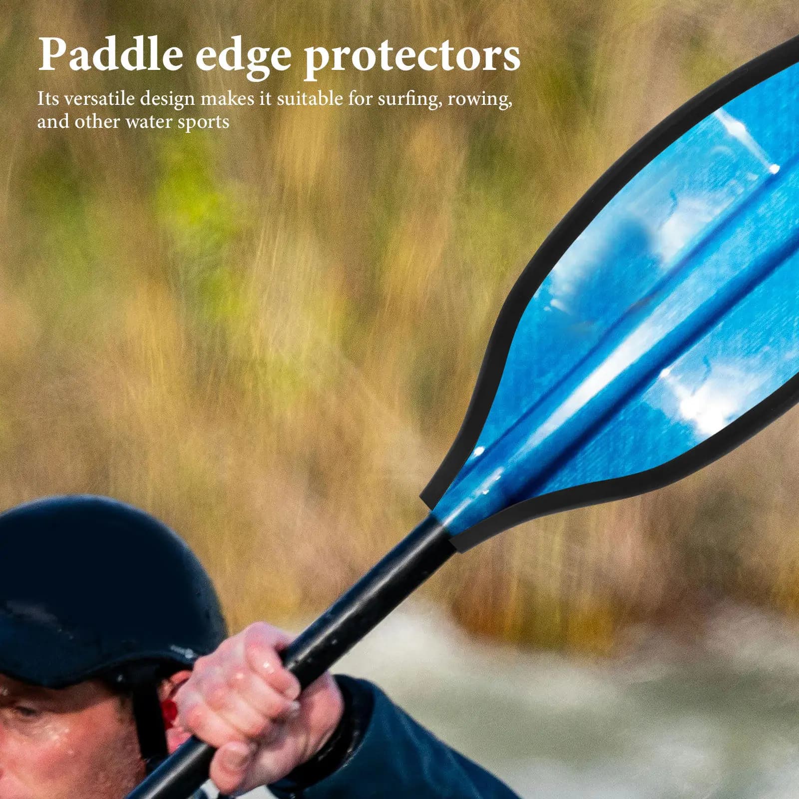 Striscia Protettiva per Bordi di Pagaie per SUP, Surf, Canottaggio, Kayak, Protezione per Pagaie in Carbonio, Materiale PVC Liscio, Confortevole e Versatile