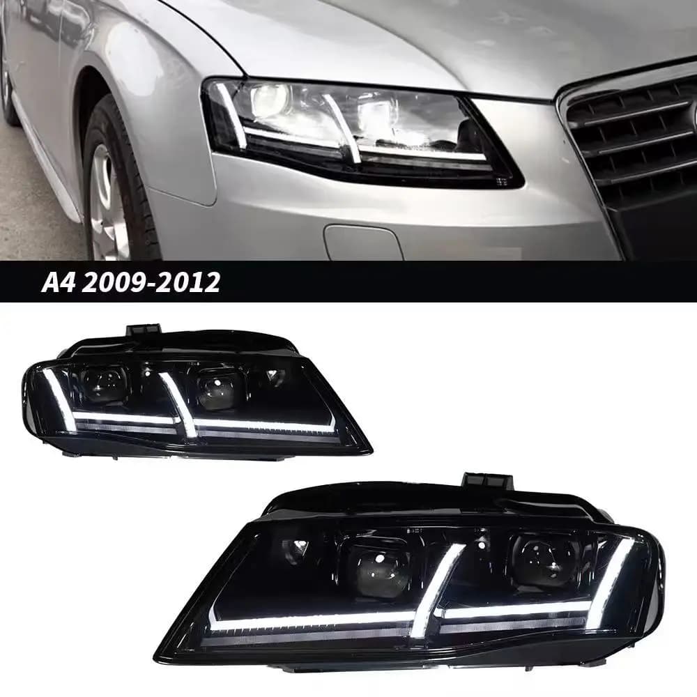 Suitable for A4 A4L 2009-2012 LED headlight upgrade matrix full LED daytime running lights plug and play