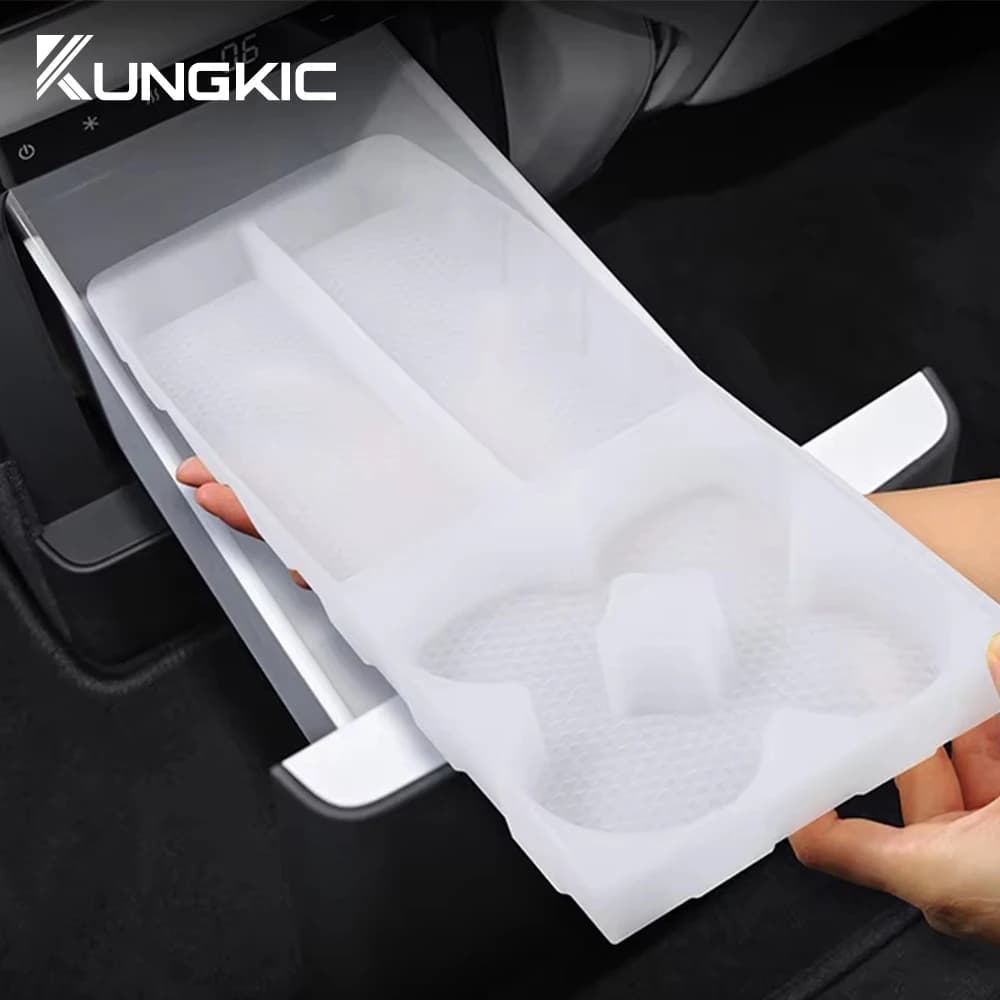 For Li Auto Lixiang Li L6 L7 L8 2024 2025 Auto Silicone Refrigerator Storage Box Interior Car Tray Storage Accessories