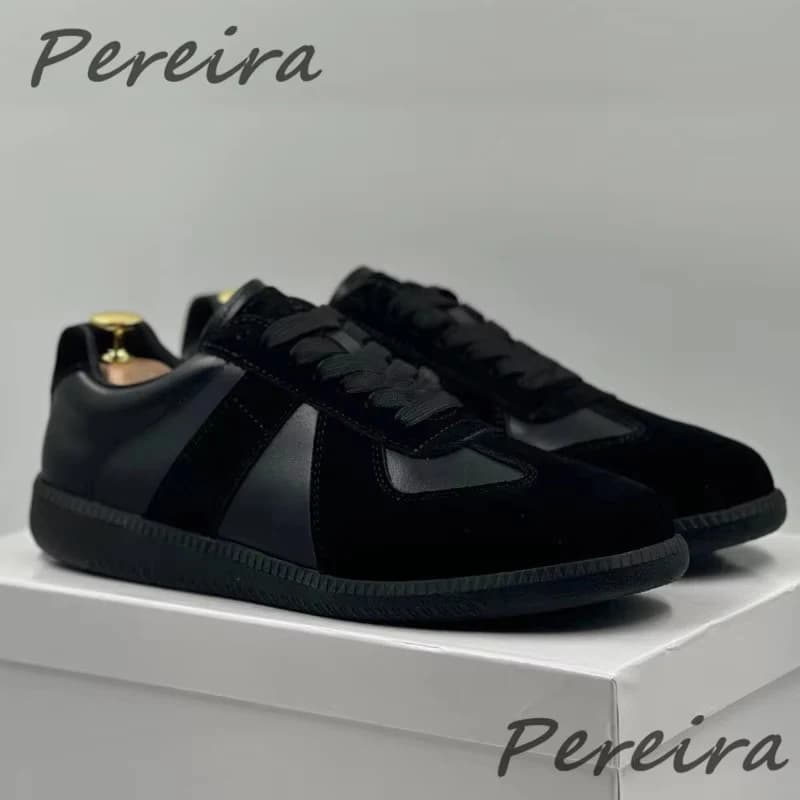 Fashionable summer retro men's casual sneakers Comfortable and versatile patchwork workout shoes Low stringed sports shoes with round tip
