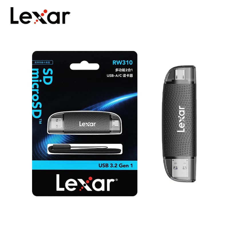Lettore di schede USB tipo A/C originale Lexar 310U Multi 2 in 1 supporto lettore di schede Memoria SD/Micro SD per MicroSDHC/SDXC
