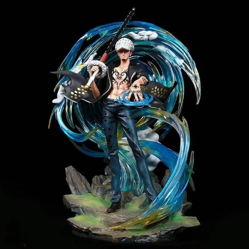 Statuetta One Piece Edizione Speciale Gk di Trafalgar Law, Modello Luminoso, Pezzo da Esposizione, Giocattolo da Collezione con Effetto Luminoso Illusorio