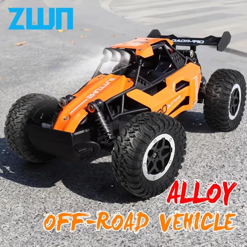 ZWN 1:16/1:20 Auto RC alloy with LED light 2.4G off-road remote control car climbing outdoor toys gifts for children