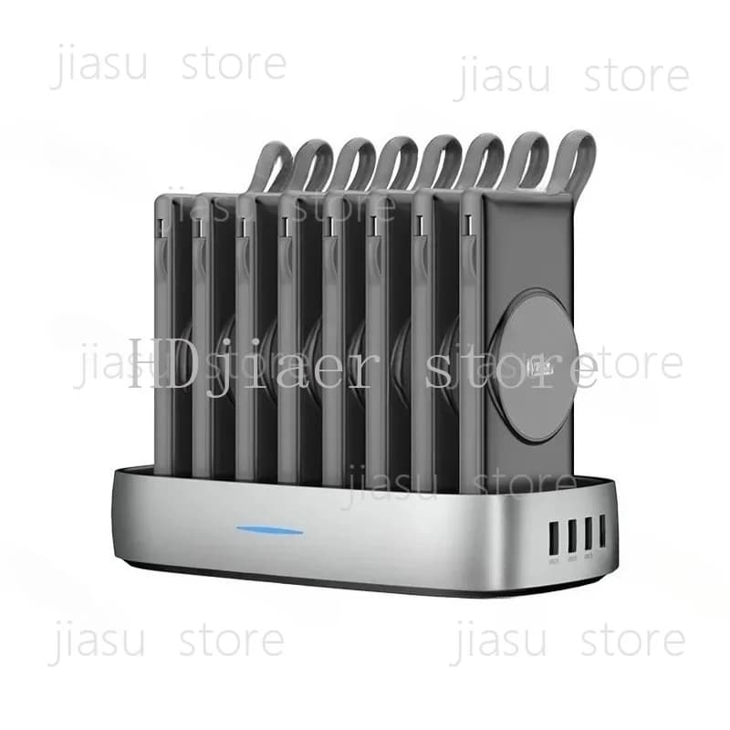 WST USB Type-C Cell Phone Docking Station Power Bank – Ideal for Restaurants & Cafes