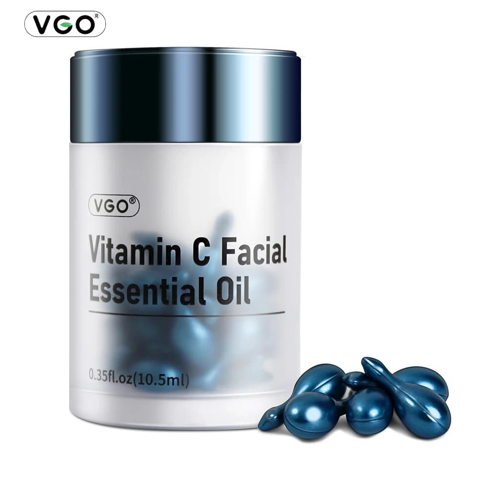 VGO Capsules of essential oils for face to vitamin C 0.35 fl oz 30 pieces Hydrating Scratching Anti-black for all skin types