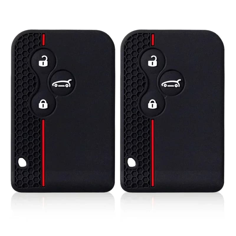 Custodia Protettiva in Silicone per Chiave Auto Renault Clio Logan Megane 2 3 Koleos Trafic Captur Grand Scenic 3 - Accessori