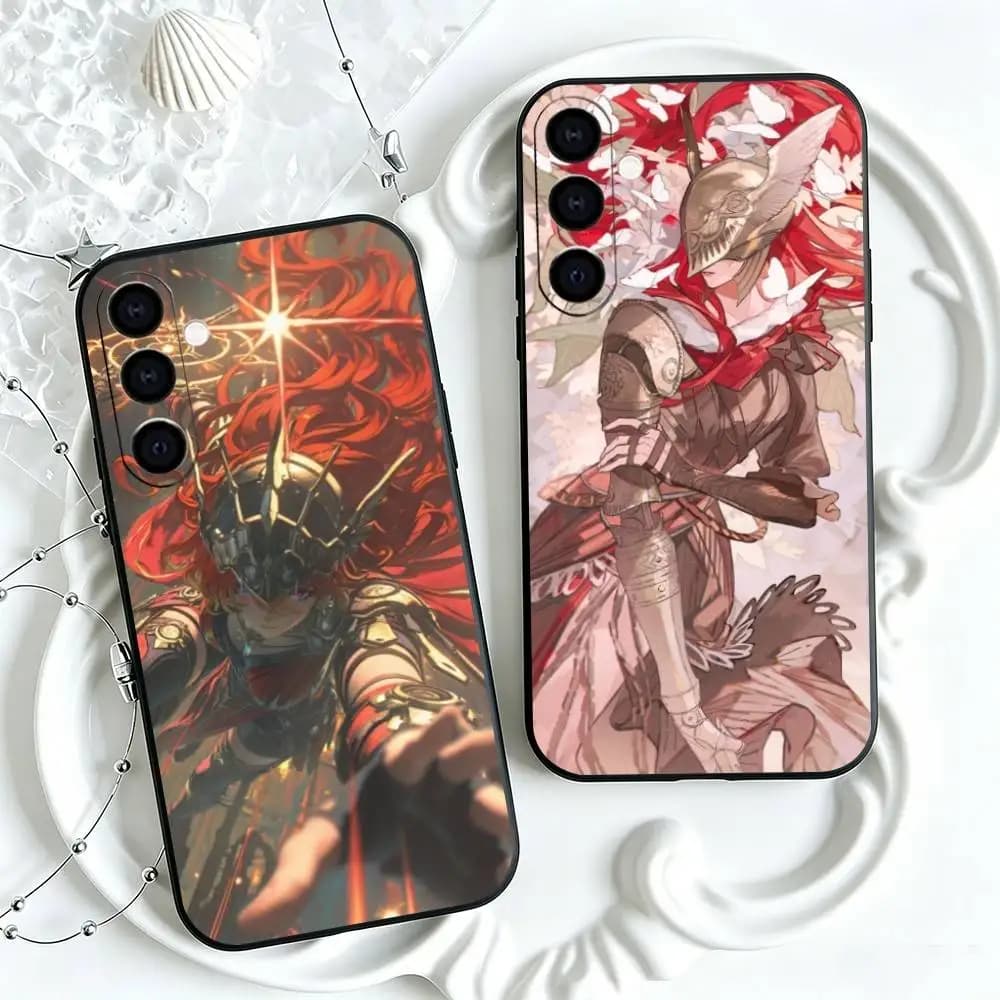 Game Elden Rings M-Malenia Phone Case For Samsung Galaxy A73,A72,A71,A70,A53,A52,A51,Others Soft Black Cover
