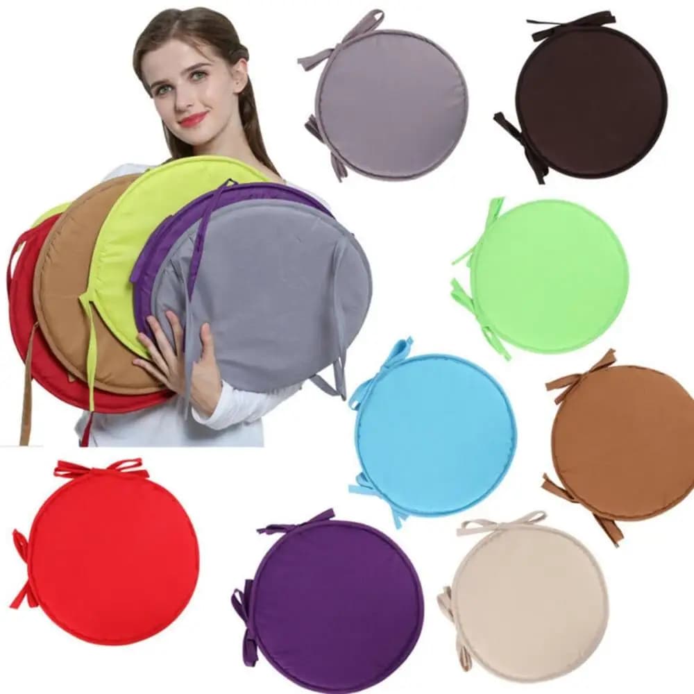 Cuscini per Sedie, Coprisedile Rotondo Multicolore per Giardino, Patio, Casa, Cucina, Ufficio, Interni ed Esterni