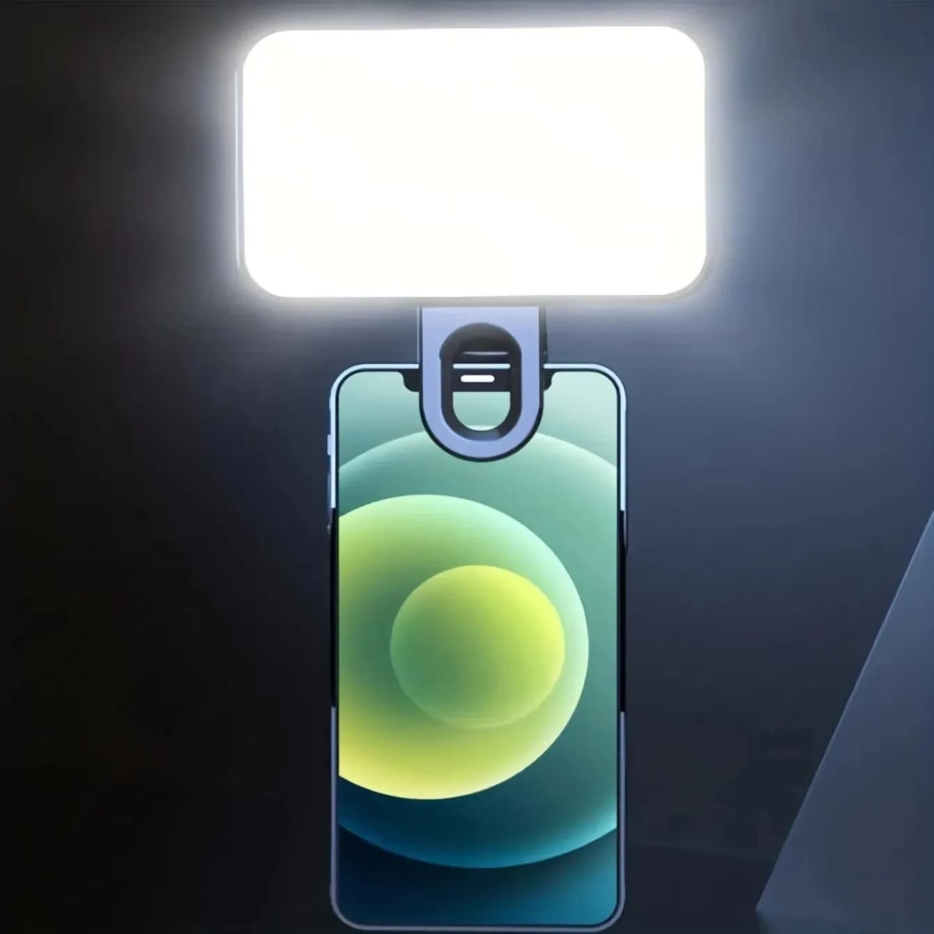 Mini Portable Selfie Filling Light 3 Modes Adjustable Brightness Clip On For Phone, Laptop, Tablet, Meeting, Make-up