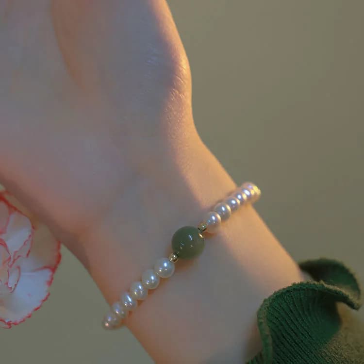 Internet indigo bracelet pearl women's 2022 new high-end feeling ins all-match girlfriends bracelet transfer beads for women