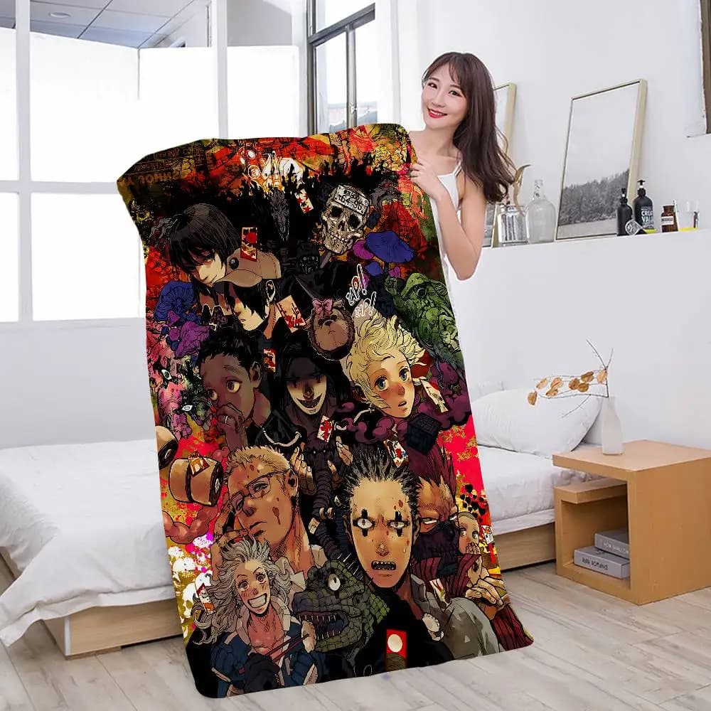 Anime D-Dorohedoro Anime Beach Swimming Towel Soft Absorbent Washcloth Children's Gifts for Kids Travel Camping Gym