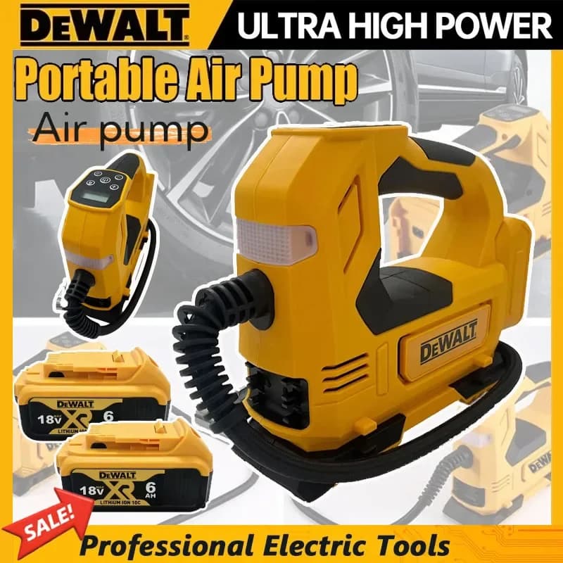 Pompa d'aria portatile DEWALT, gonfiatore senza fili per pneumatici auto, pompa elettrica per moto compatibile con Dewalt