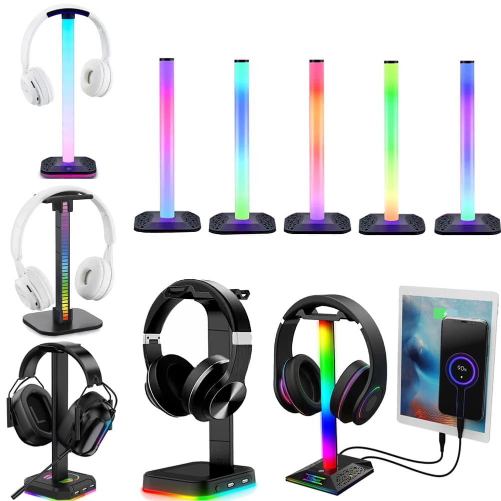 RGB gaming headphone support table earphone hook for headphone support headphone support earphone accessories for earphones