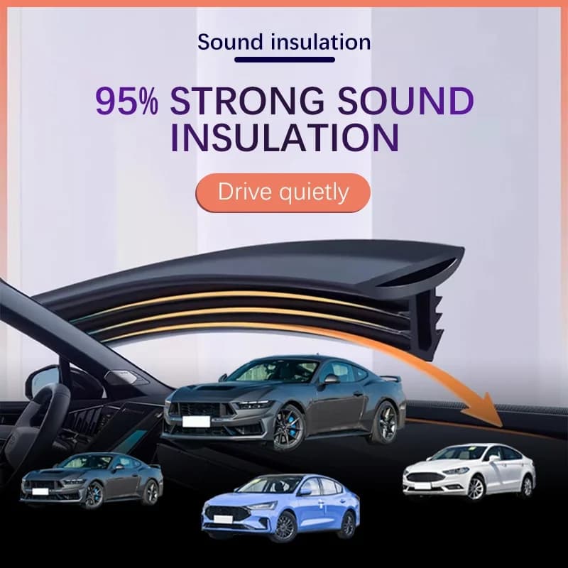 Car Dashboard Sealing Strip Interior Auto Noise Sound Insulation Rubber Trim Weatherstrip Car Accessories For Ford Figo Falcon