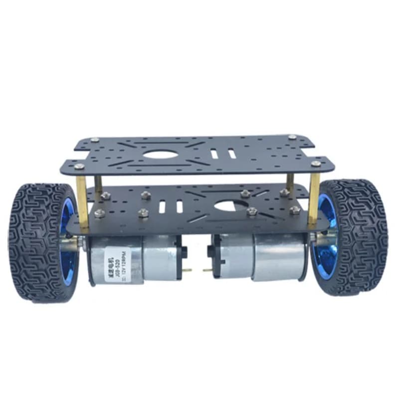 520 370 DC Motor Smart Robot Car Chassis Kit DC Encoder Motor 2WD Chassis Electric Smart Car Kit motore elettrico a due ruote