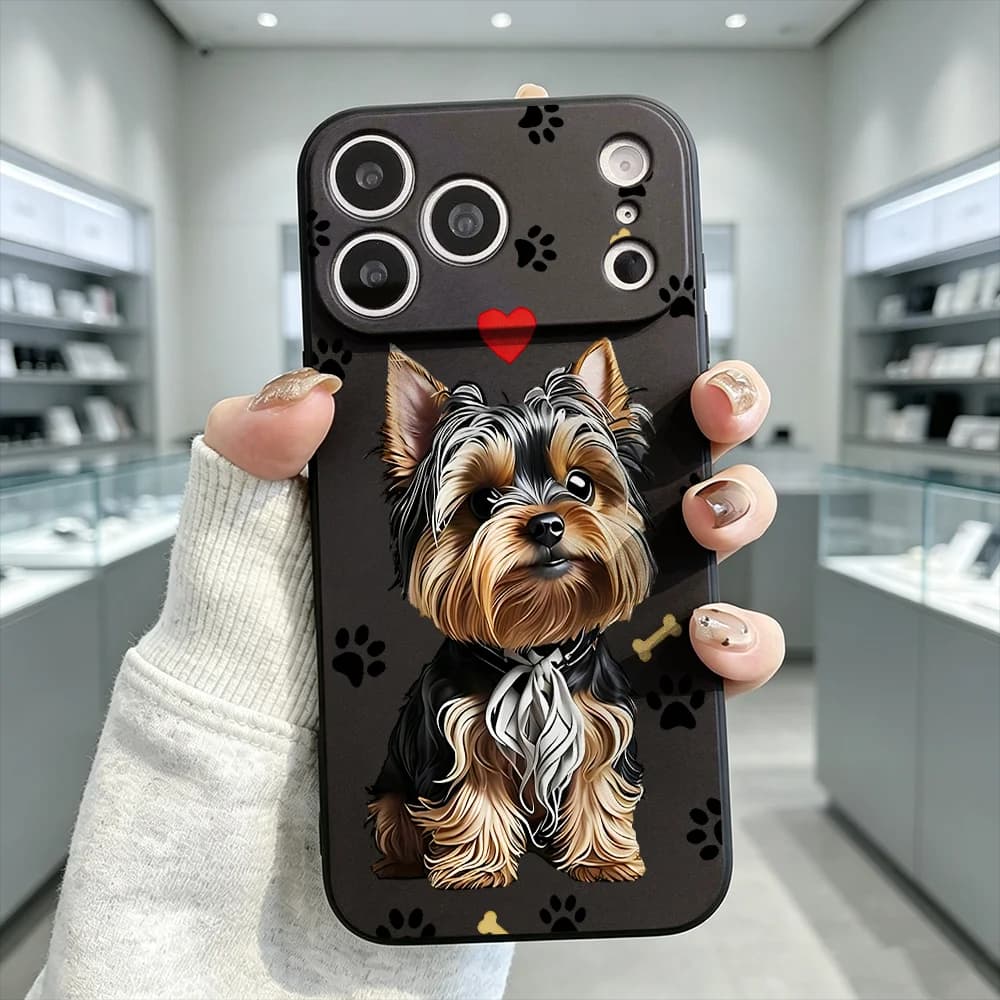 Cute Yorkshire Dog Slim Fit Shockproof Phone Case For Honor X9 X8 X7 X6 X5 Smart 600 500 400 300 200 Pro Lite Back Cover