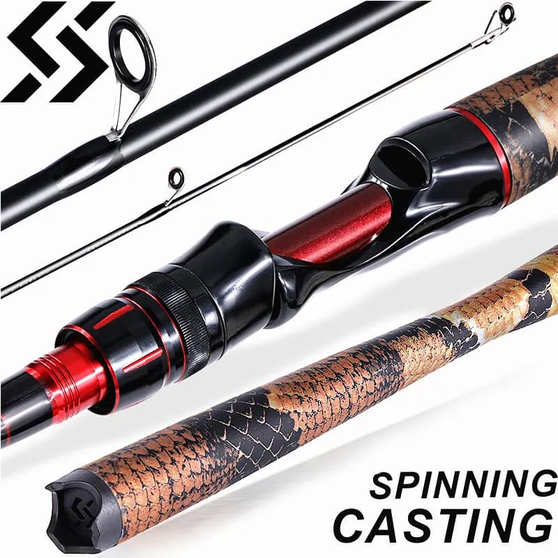 Canna da pesca Sougayilang Canne da carpa da 1,98 m in fibra di carbonio per la pesca Canna da lancio ultraleggera e luccio Spinning Max Drag 5 kg Pesca