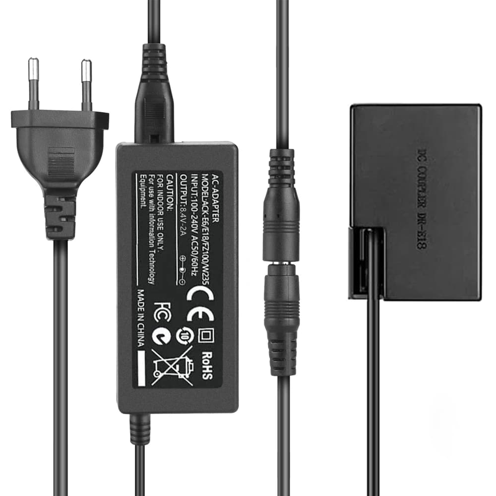 ACK-E18 DR-E18 Accoppiatore CC Cavo USB-C + Batteria fittizia LP E17 per Canon EOS 750D Kiss X8i T6i 760D T6S 77D 800D 200D Rebel SL2