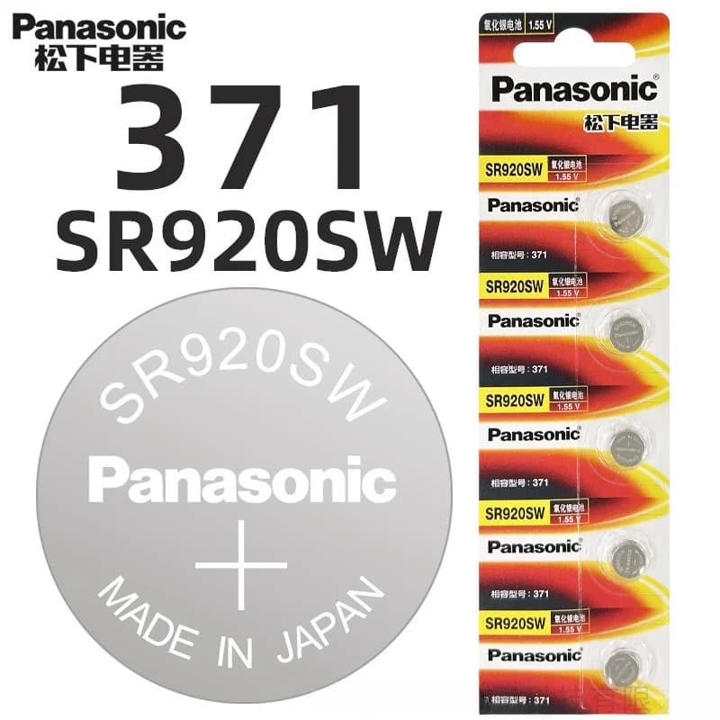 Panasonic SR920SW Orologio Batteria 371 Casio CK Tencent King Armani Precision Quarzo Adatto per Uomo LR Universale AG6 SR921