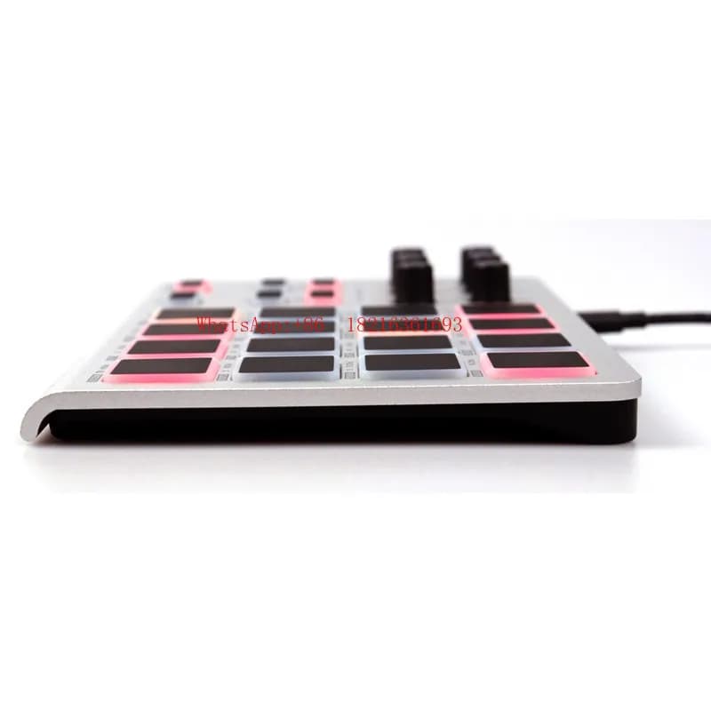 Nuovo Controller MIDI Portatile Sottile in Alluminio per Drum Pad, Tastiera Elettronica e Percussioni