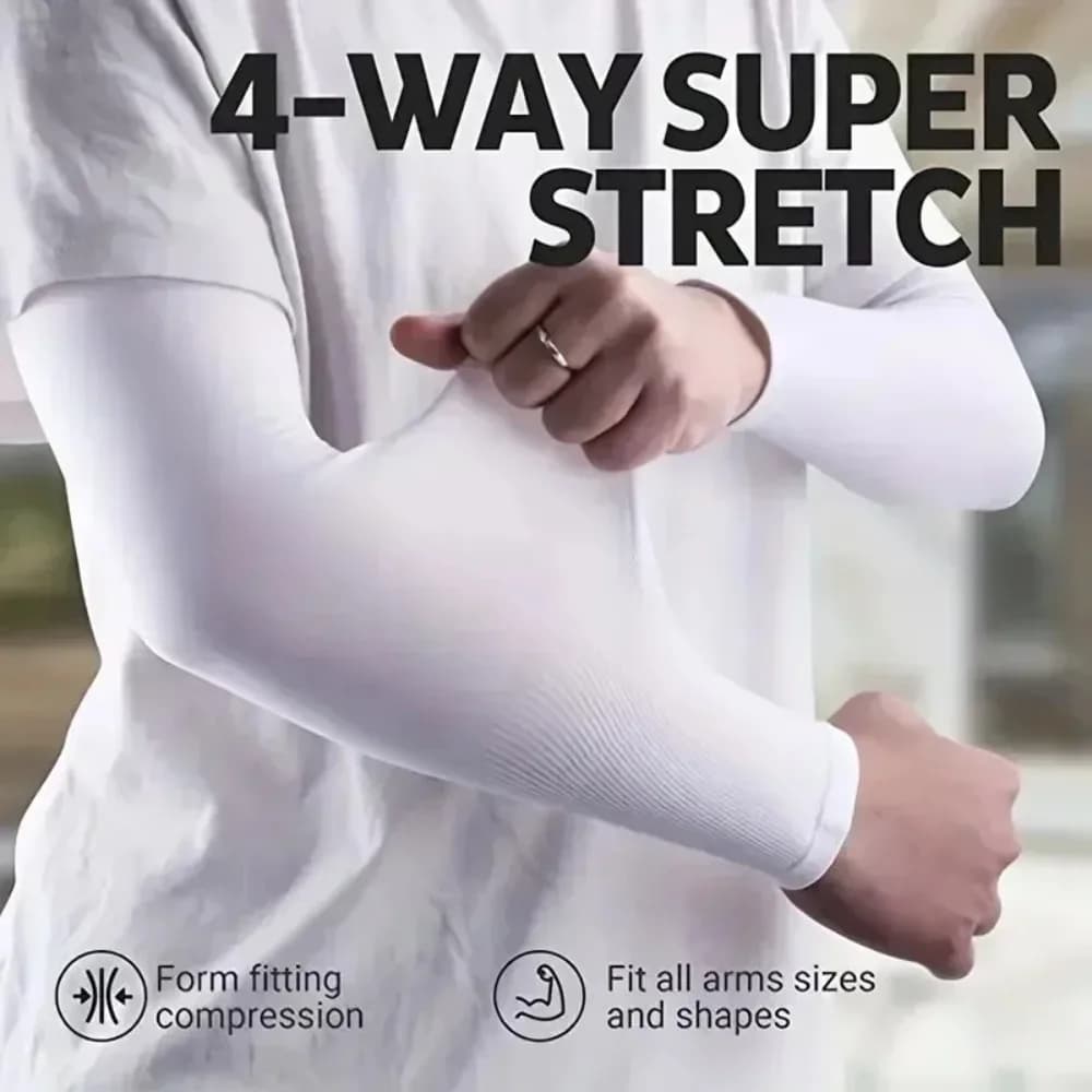 kkjoy Breathable sun protection sleeves set 3 pairs for men women ideal for fishing sports and daily wear