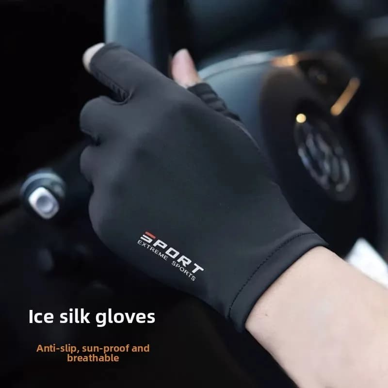 Halffinger Cycling Gloves for Men and Women Outdoor Sports Fitness Driving Fishing Highelastic Comfortable