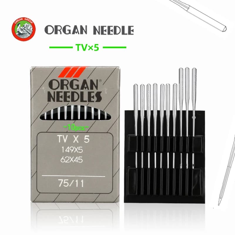 Aghi per macchine da cucire TVX5 importati dal Giappone: ago per organ, ago doppio, ago a catena, ago per macchina con clip incorporata