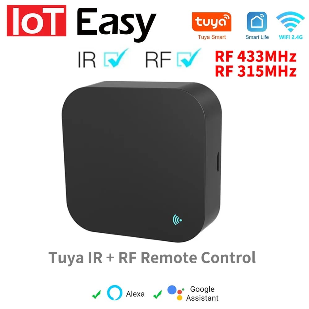 Tuya Smart RF IR Telecomando WiFi Smart Home per condizionatore d'aria TUTTE le TV LG TV Supporto Alexa, Google Home