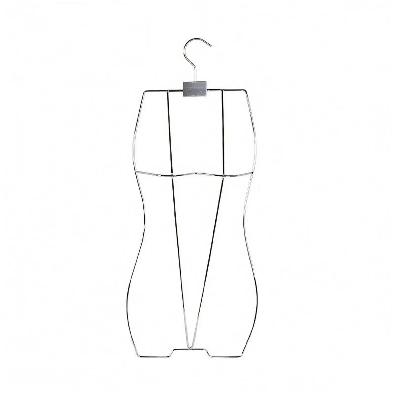 Metal Swimsuit Display Hanger Body Shaped Clothes Hanger for Wardrobe Contoured Frame Organizer