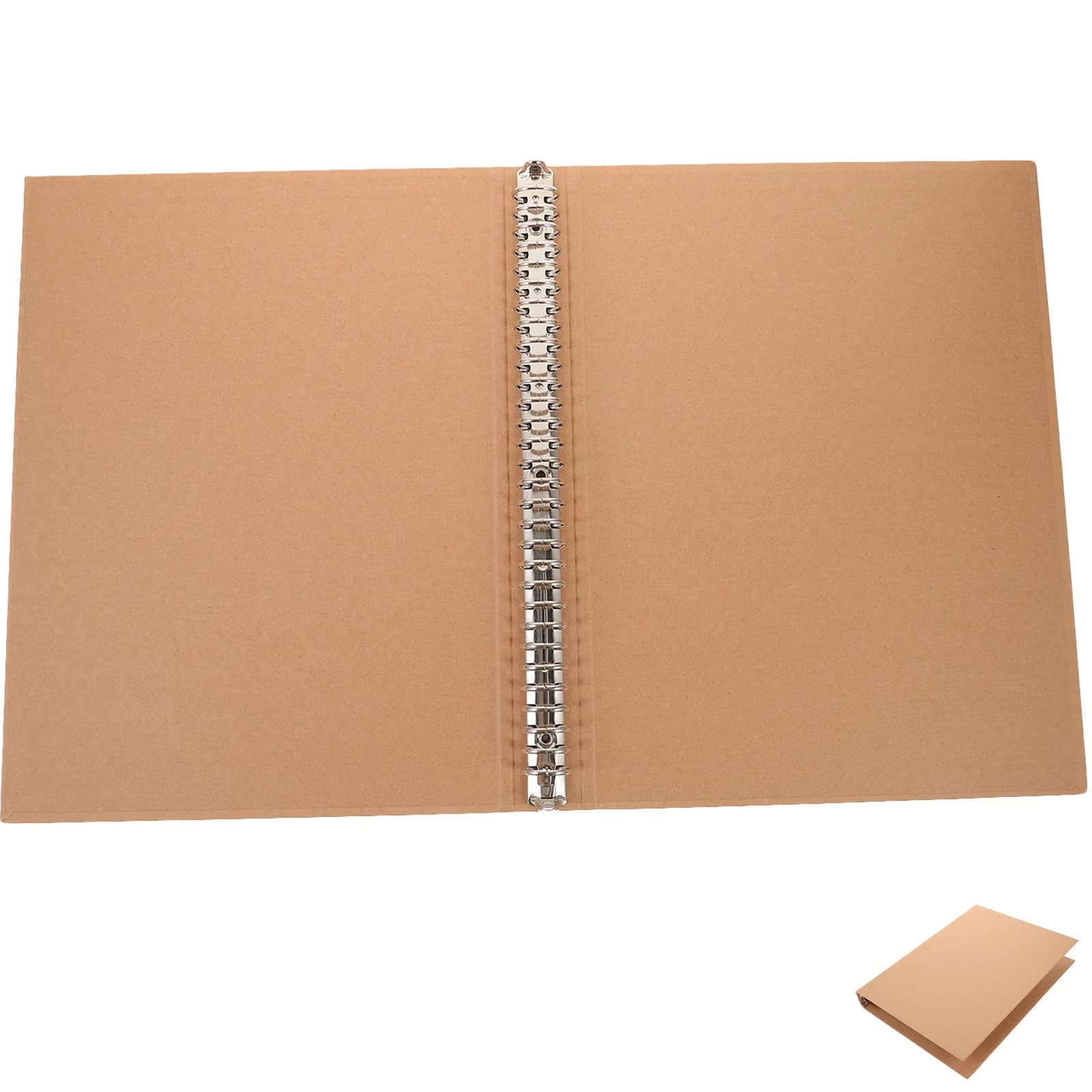Copertina per raccoglitore A4 in carta kraft, guscio per quaderno ad anelli, organizer riutilizzabile, copertina per quaderno ad anelli A4